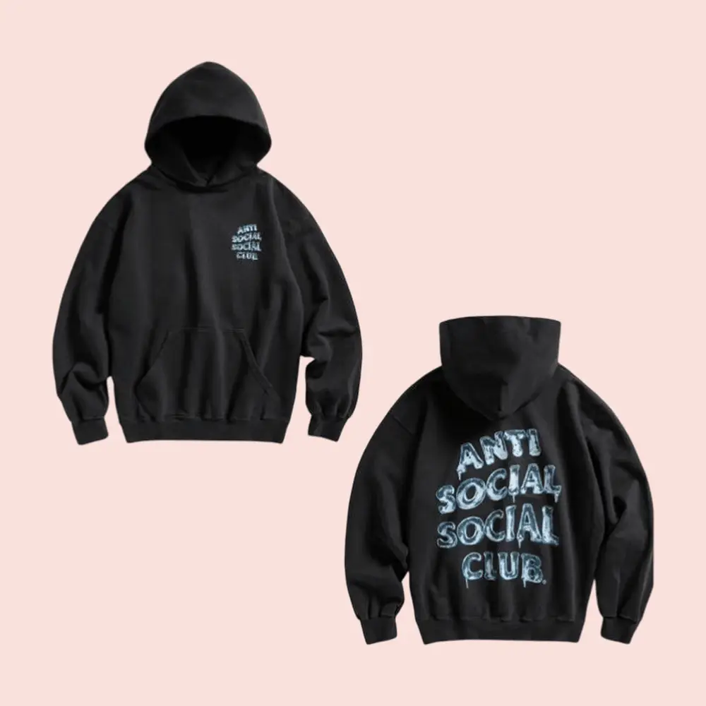 Anti Social Social Club Hoodie Hype Street Fashion Sweatshirt Gift For Streetwear Fans