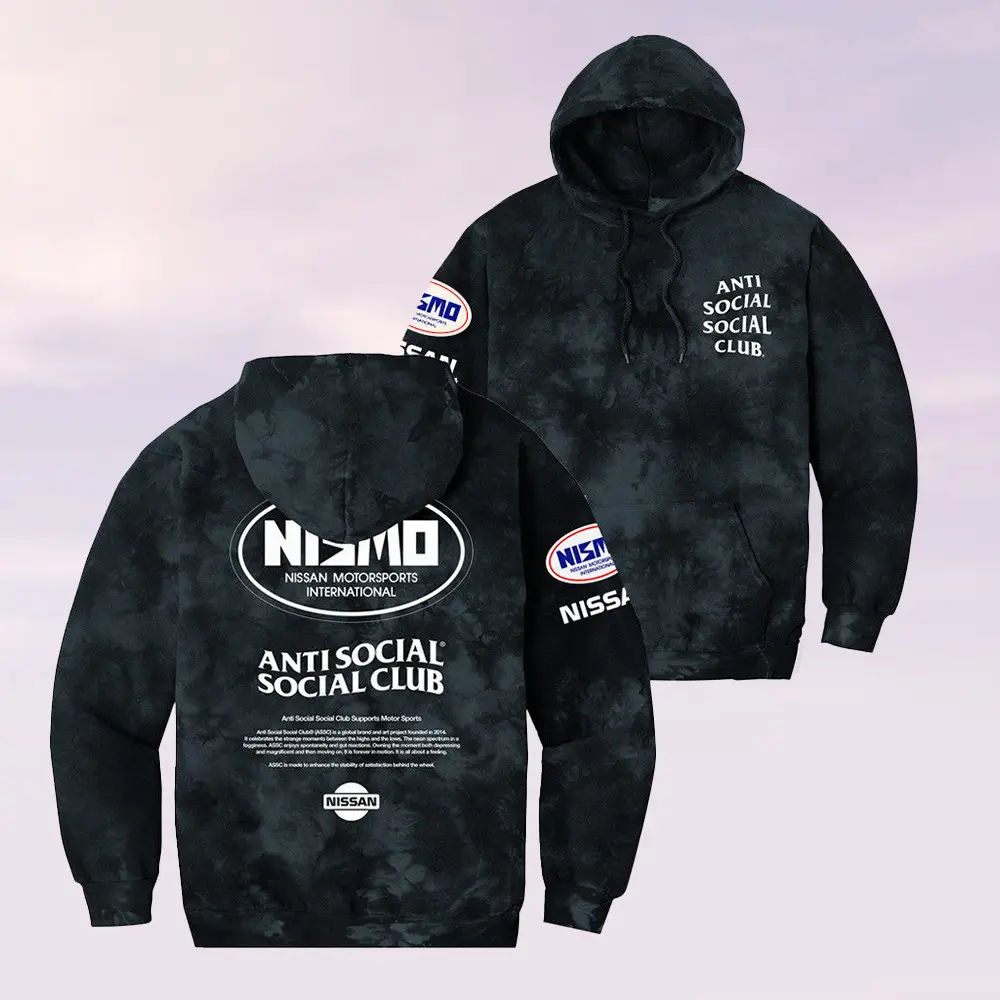 Anti Social Social Club Merch ASSC X Nissan Component Tie Dye Hoodie Christmas Gifts For Men's