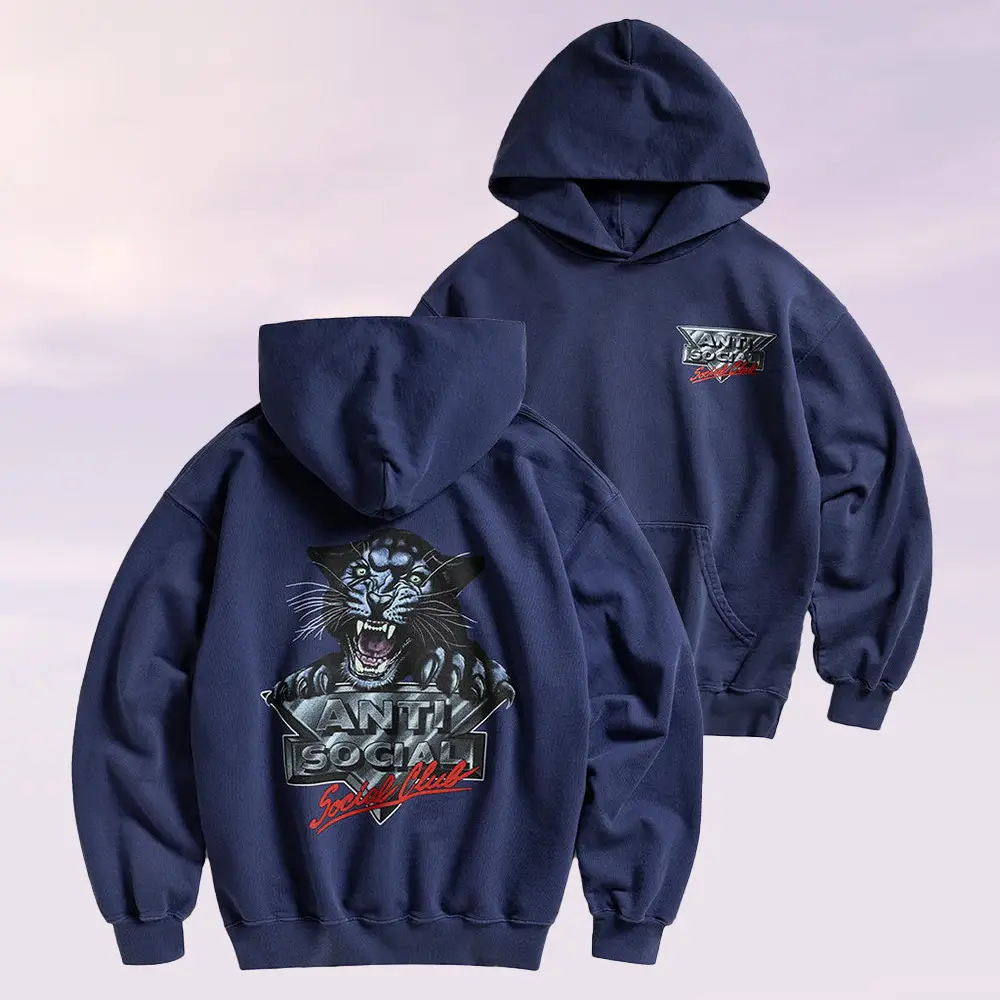 Anti Social Social Club Merch Snow Cat Hoodie Cool Clothes Birthday Gift For Brother