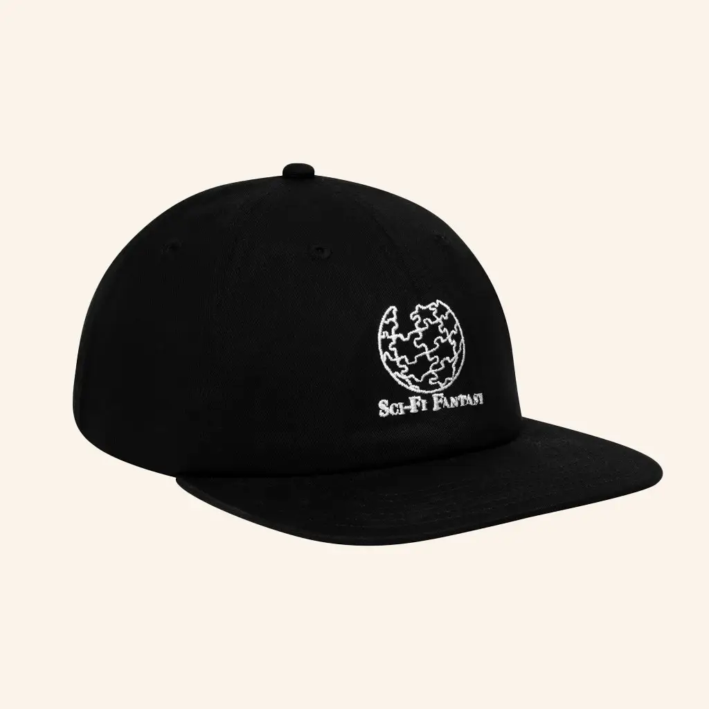 Antithesis Merch Sci-Fi Fantasy Puzzle Globe Black Snapback Hat Embroidered Gifts For Him -WearandDecor