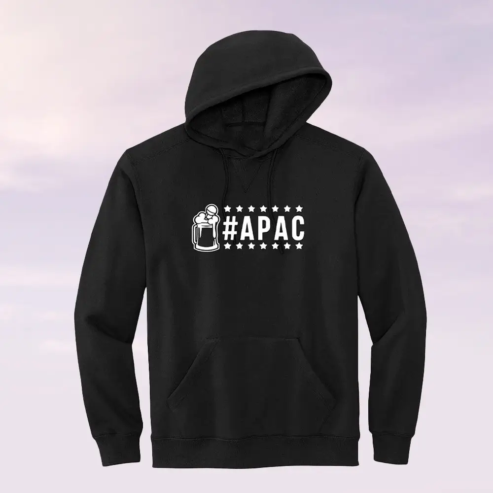 APAC Mic In Mug Black Hoodie Drinkin Bros Clothes Gift Ideas For Boyfriend