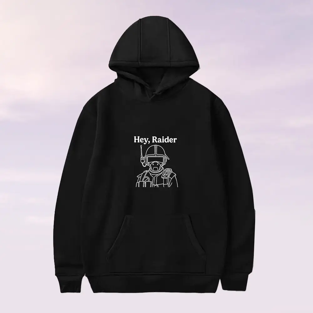 ARC Raiders Merch Black Hoodie Hey Raider Clothes Wife Christmas Gift Ideas