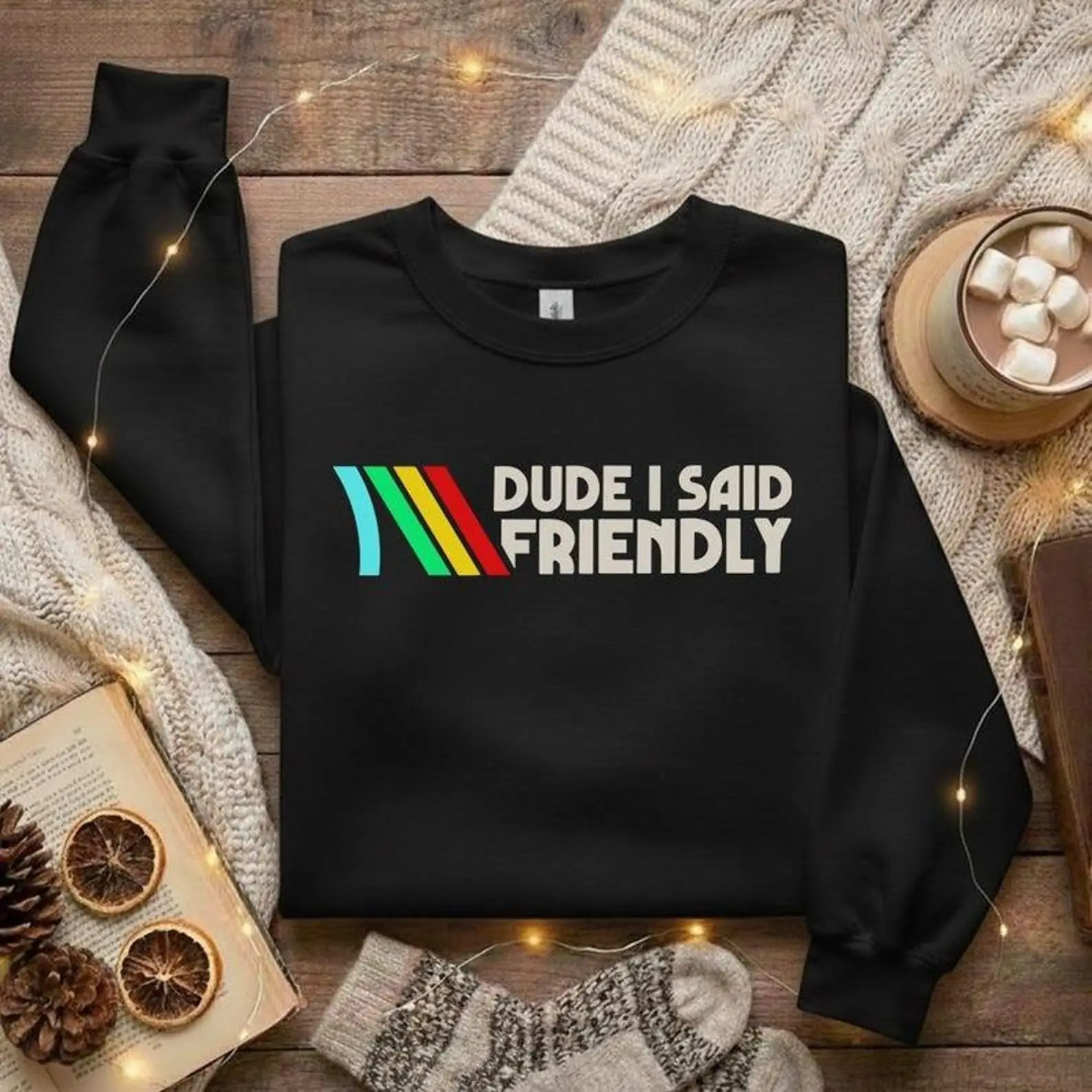 ARC Raiders Sweatshirt Dude I Said Friendly Sweatshirt ARC Raiders Merch Gifts For Gamers