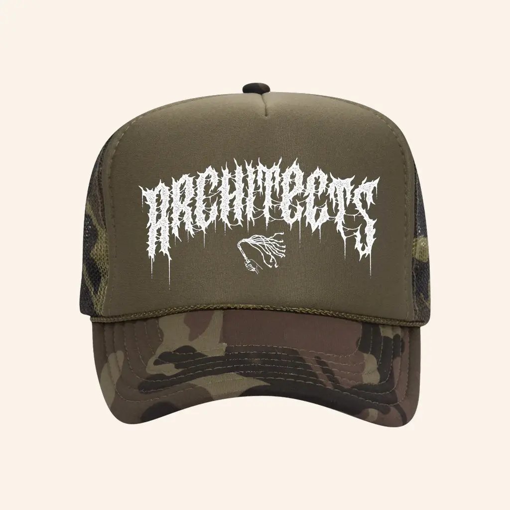 Architects Merch Architects Whiplash Camo Trucker Hat Christmas Gifts For Him -WearandDecor