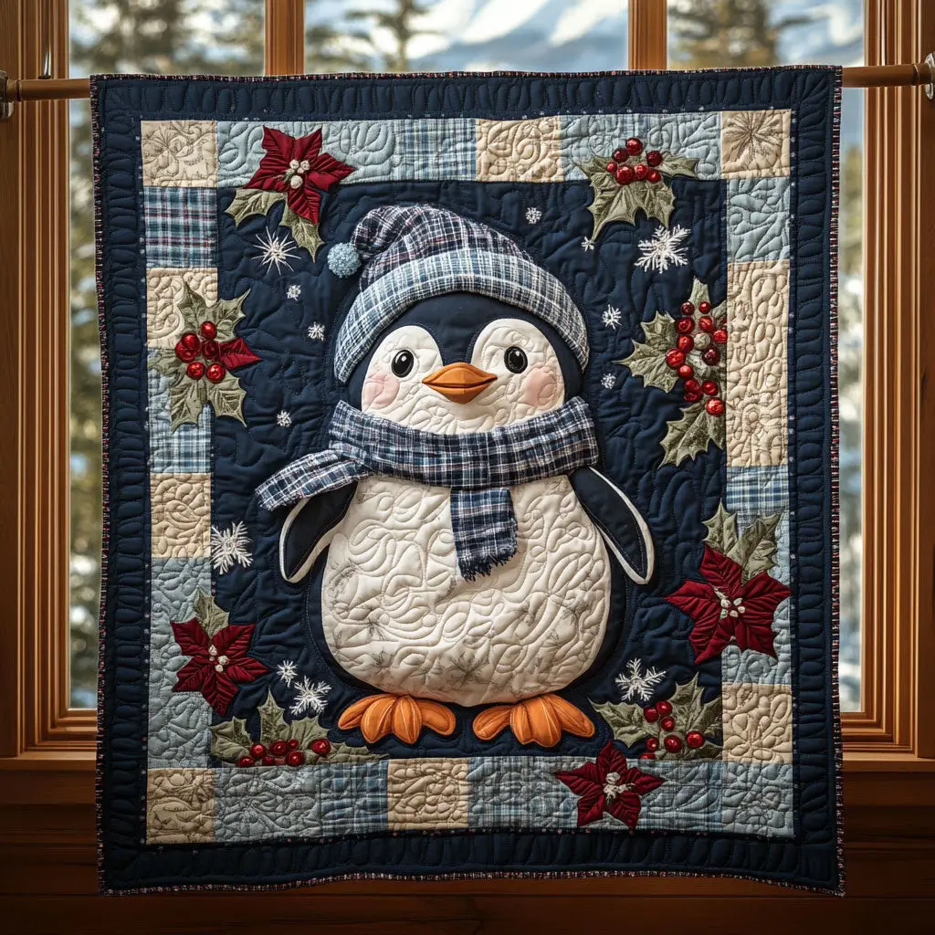 Arctic Kiss Quilt Classic Quilt Blanket for Cozy and Warm Nights Arctic Kiss Quilt Classic Quilt Blanket for Cozy and Warm Nights - Image 1
