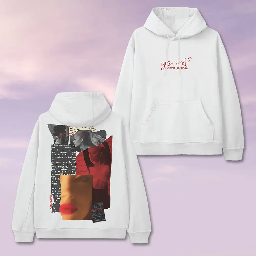 Ariana Merch Ariana Yes And Collage Hoodie Unique Clothing Gifts For Music Fans Father's Day