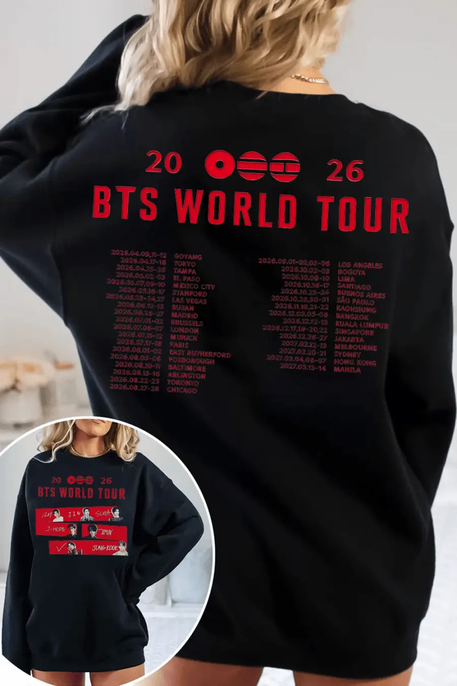 ARIRANG BTS Concert 2026 Sweatshirt Korean Pop Apparel Gift For Kpop Lovers ARIRANG BTS Concert 2026 Sweatshirt Korean Pop Apparel Gift For Kpop Lovers - Image 1