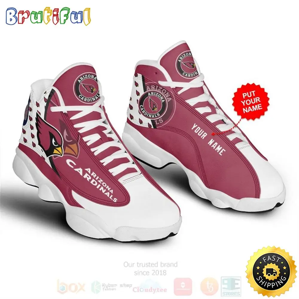 Arizona Cardinals Nfl Custom Name Air Jordan 13 Shoes Arizona Cardinals Nfl Custom Name Air Jordan 13 Shoes - Image 1