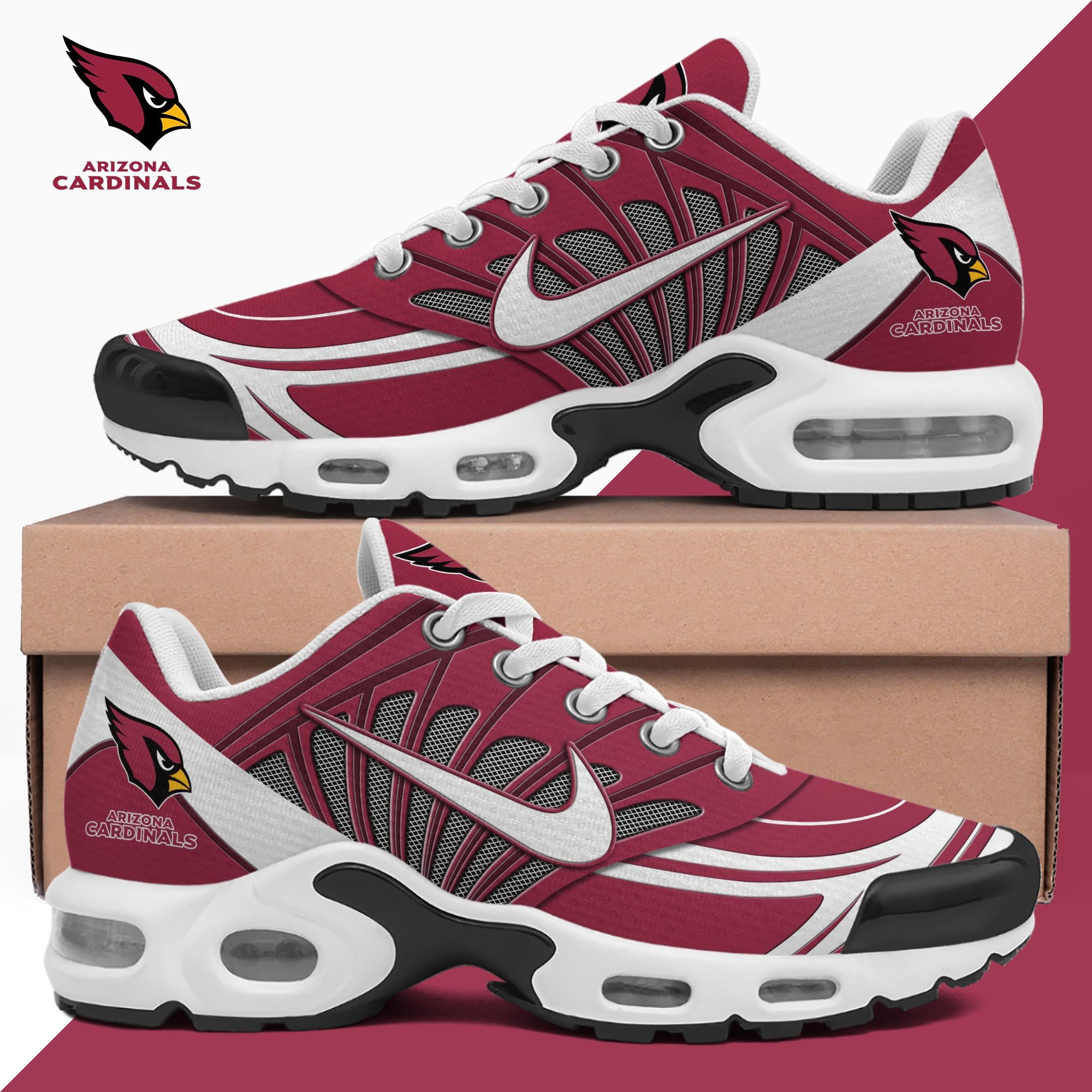 Arizona Cardinals Shoes 2025 Version Custom Name 137