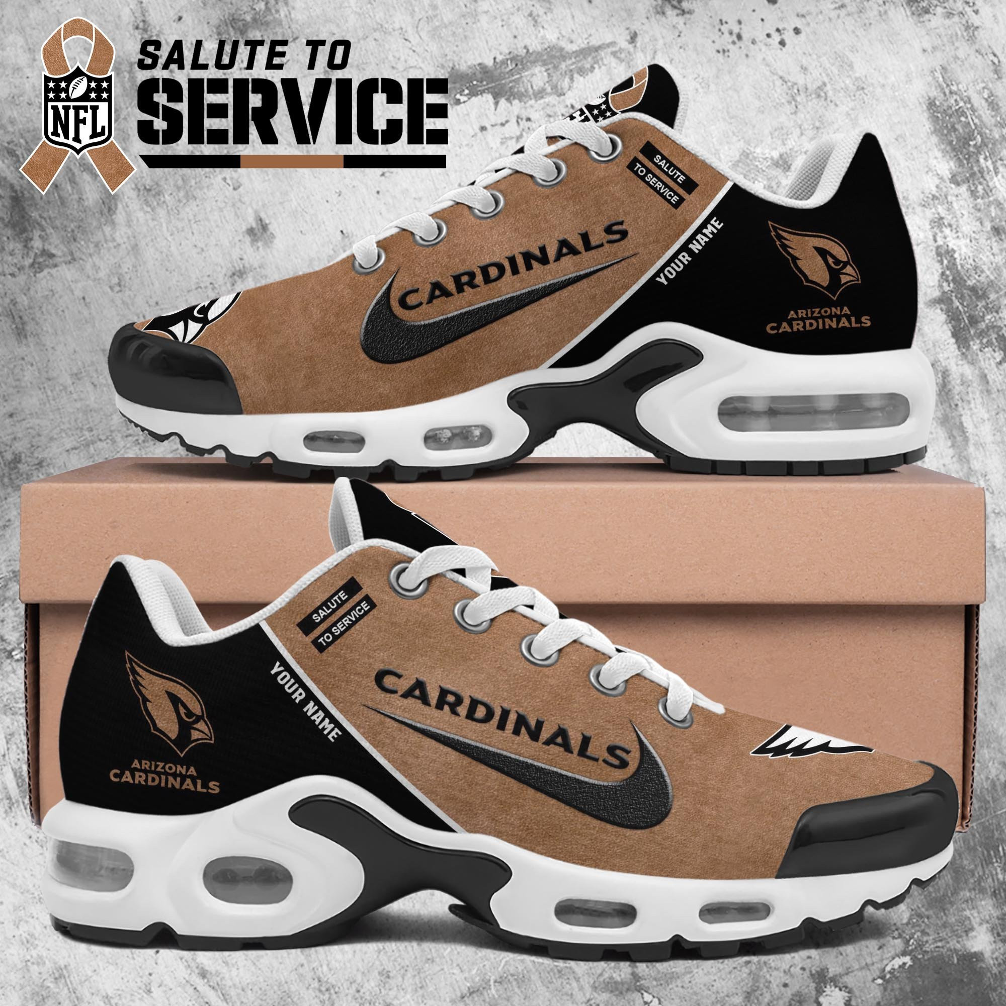 Arizona Cardinals Shoes 2025 Version Custom Name, Shoes For Football Fans, Fan Gifts Ph623