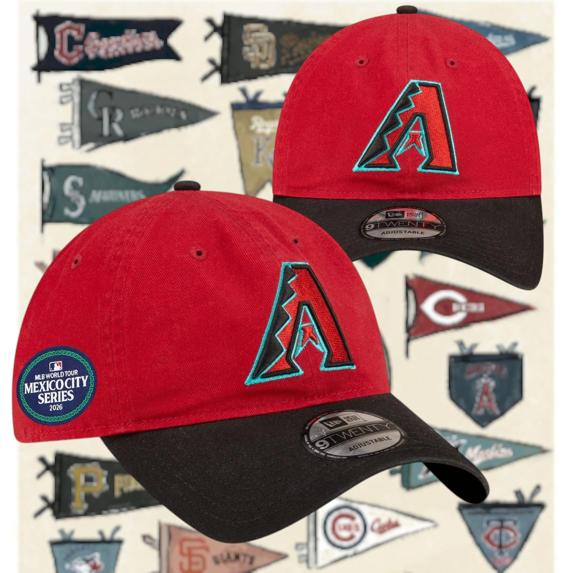 Arizona Diamondbacks 2026 MLB World Tour Mexico City Series Baseball Cap Mexico Fans Gift Arizona Diamondbacks 2026 MLB World Tour Mexico City Series Baseball Cap Mexico Fans Gift - Image 1