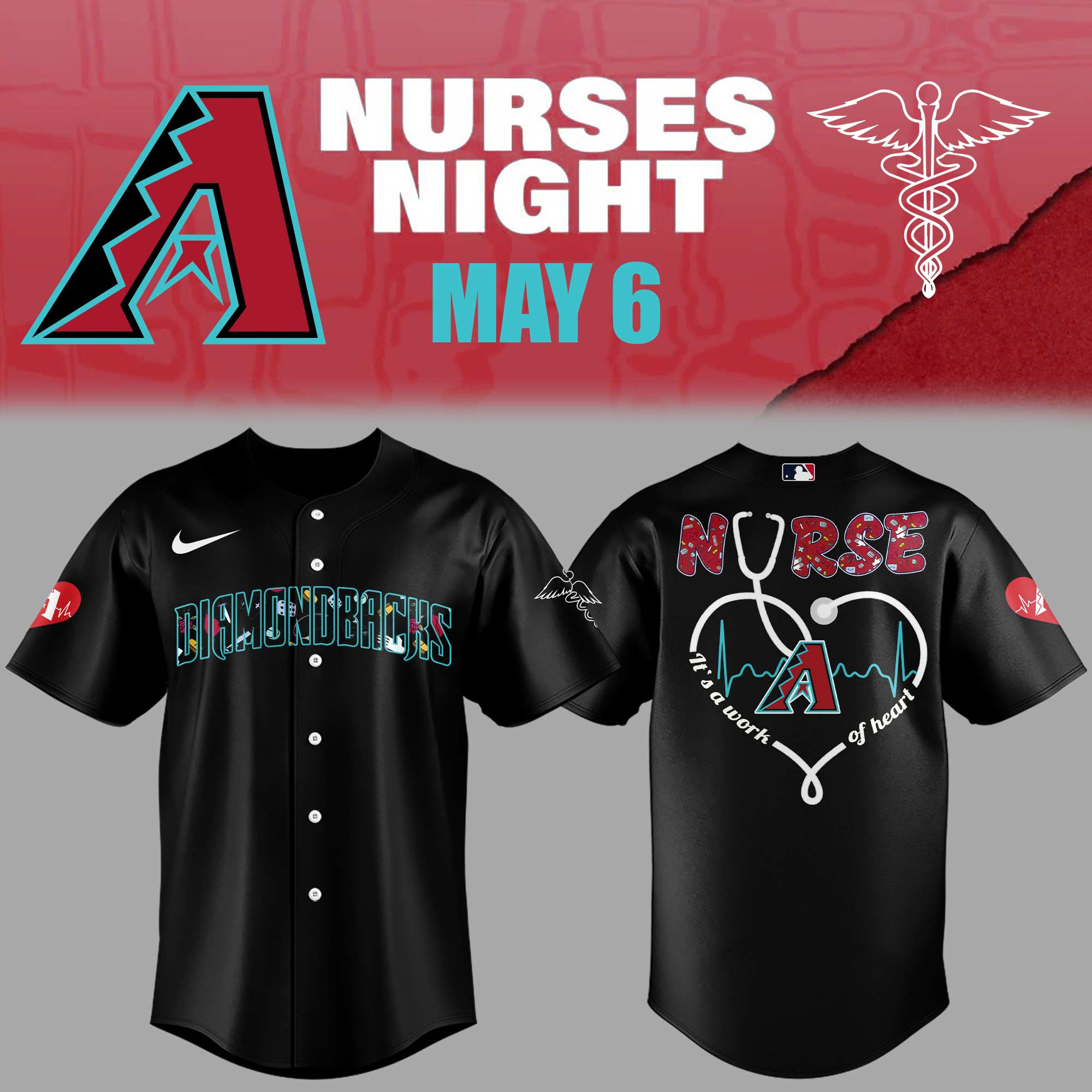 Arizona Diamondbacks Nurses Night Jersey Unique Baseball Gifts