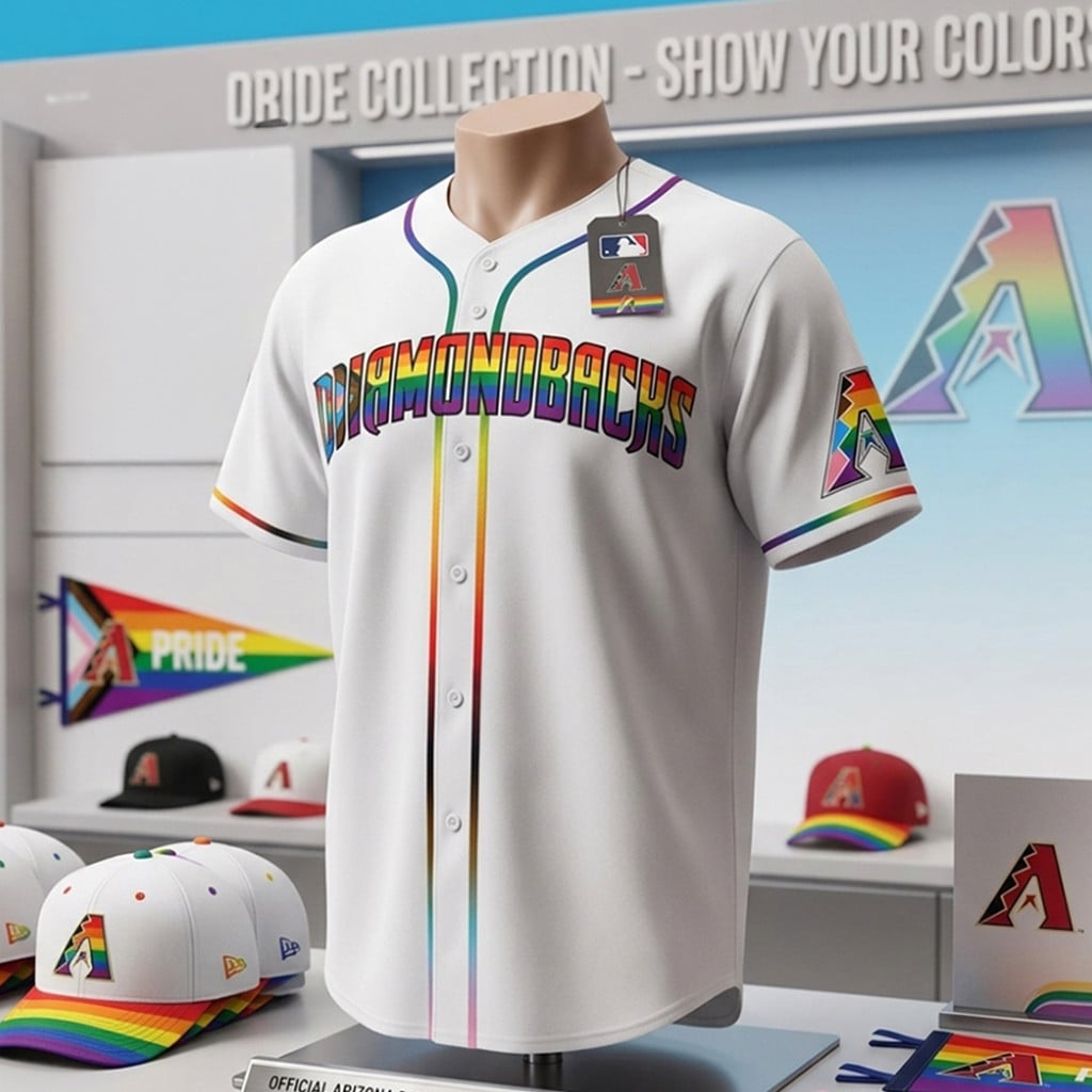 Arizona Diamondbacks Pride Night Jersey Giveaway 2026 Diamondbacks Merch Baseball Fan Gifts