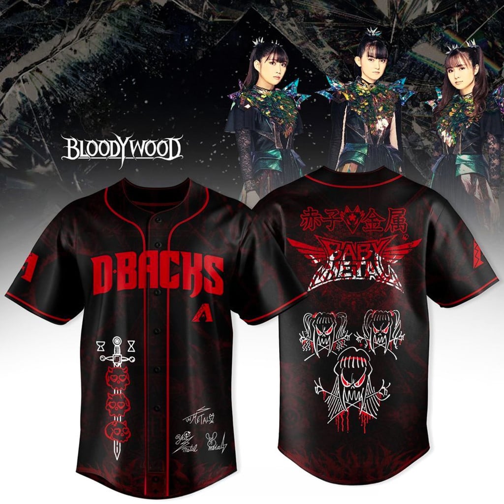 Arizona Diamondbacks x Babymetal World Tour 2026 Jersey Diamondbacks Merch Her Gifts