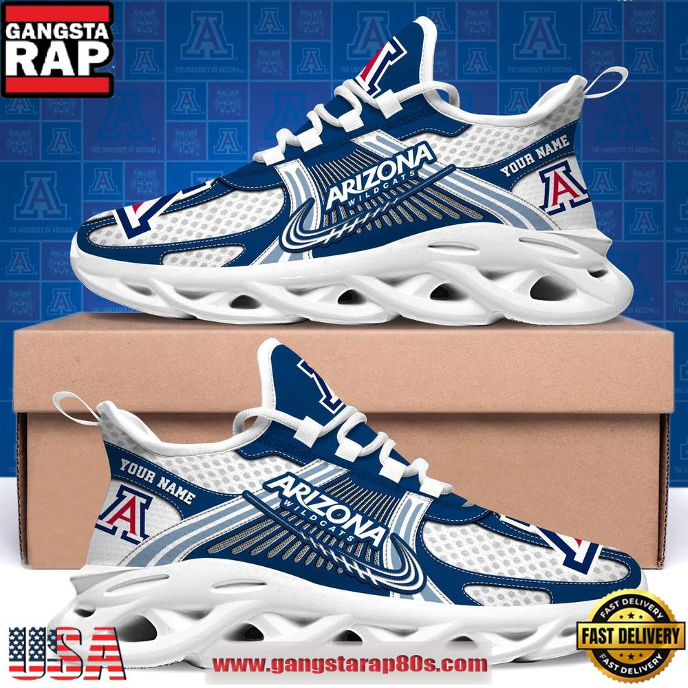 Arizona Wildcats Custom Name Clunky Sneaker Max Soul Shoes