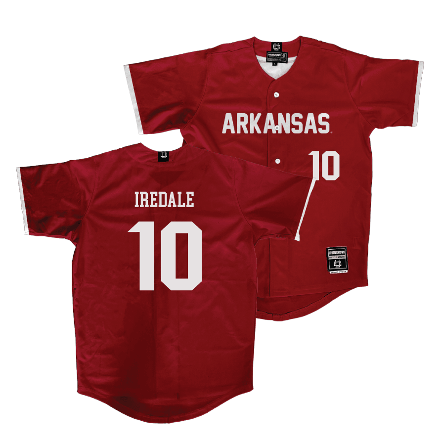 Arkansas Baseball Cardinal Jersey  - Brent Iredale