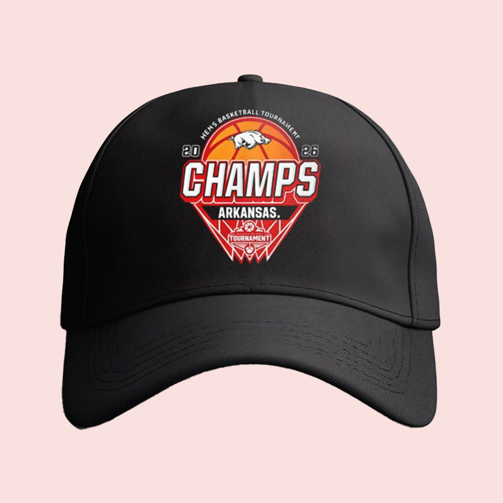 Arkansas Razorbacks Champions 2026 Hat SEC Mens Basketball Tournament 2026 Cap Gifts For Son