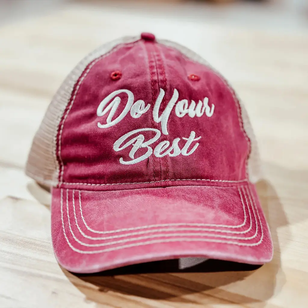 Arms Family Homestead Merch Do Your Best Embroidered Trucker Hat Present For Husband - WearandDecor