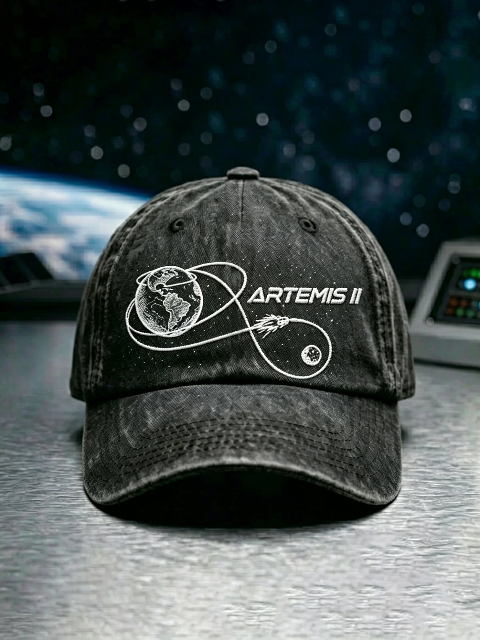 Artemis II 2026 Mission Baseball Cap NASA Inspired Space Hat Space Fans Gift