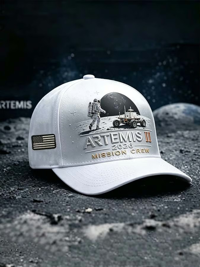 Artemis II 2026 Mission Crew Baseball Cap Moon Landing Astronaut Hat Fans Gift