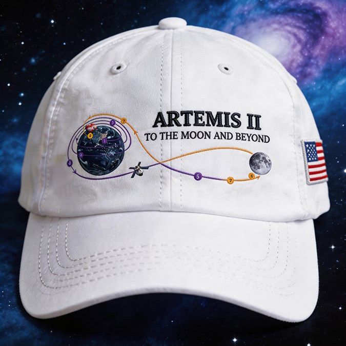 Artemis II 2026 To The Moon And Back Hat American Flag NASA Moon Mission 2026 Merch