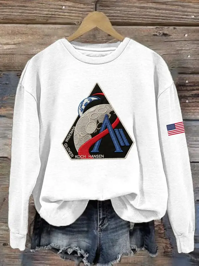 Artemis II Astronauts Sweatshirt NASA Moon Mission Lover Apparel Gift For Him Her Artemis II Astronauts Sweatshirt NASA Moon Mission Lover Apparel Gift For Him Her - Image 1