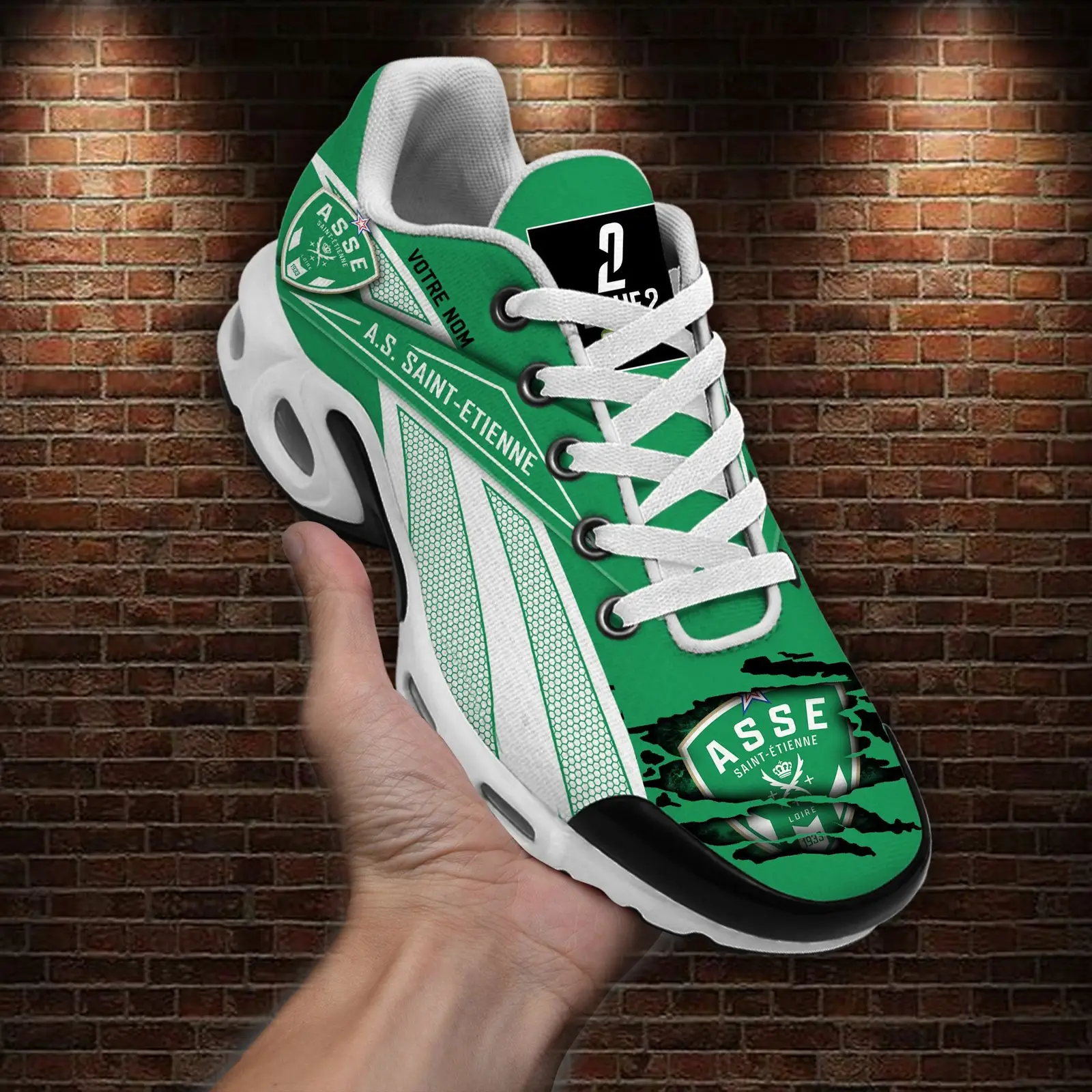 AS Saint-Etienne Air Max Plus Shoes Sneakers For Men And Women