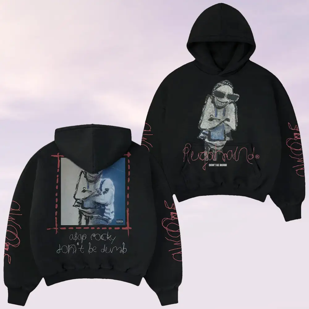 ASAP Rocky Merch Rugahand Hoodie Don't Be Dump Clothing Gifts For Rap Lovers