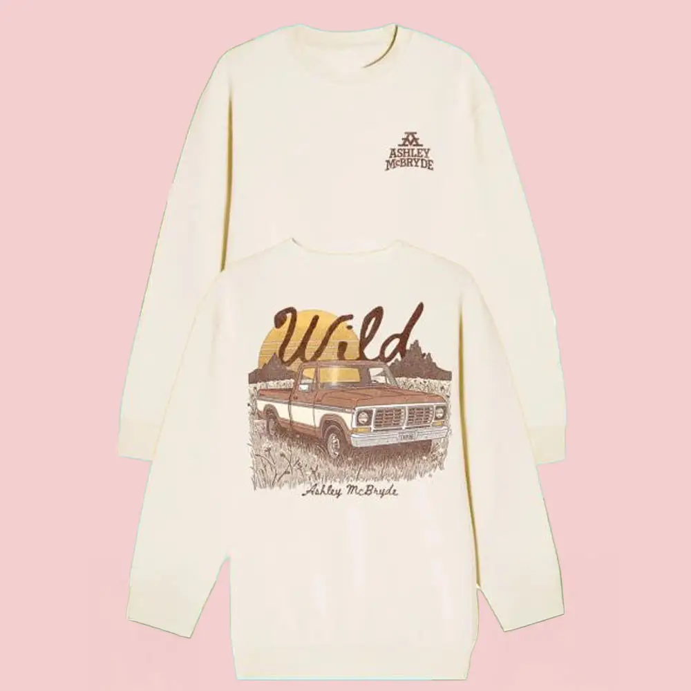 Ashley Mcbryde Merch Vintage Wild Sand Truck Graphic Sweatshirt Gift For Country Music Fans