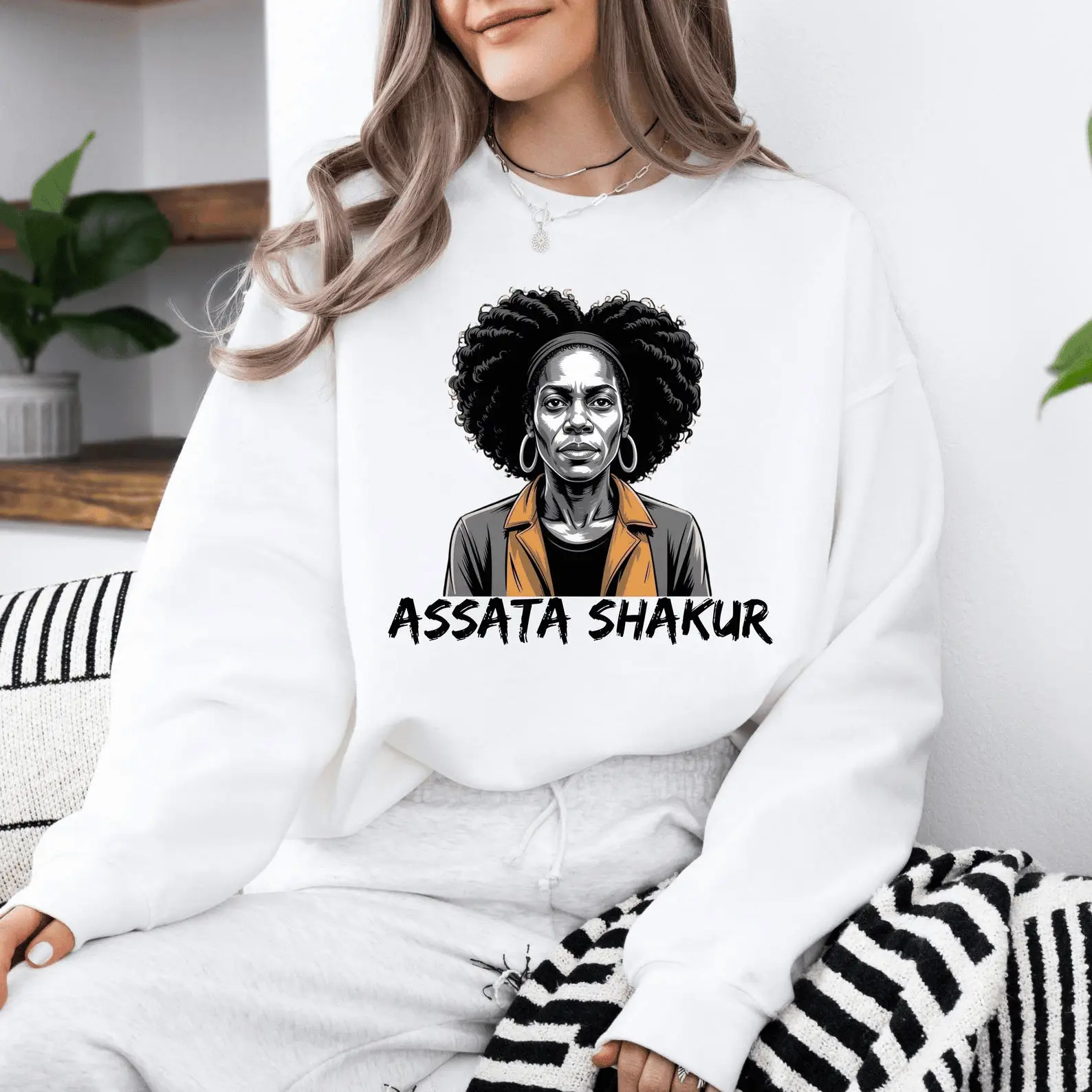 Assata Shakur Justice Sweatshirt Black Panther Activist Graphic Tee Social Justice Gift