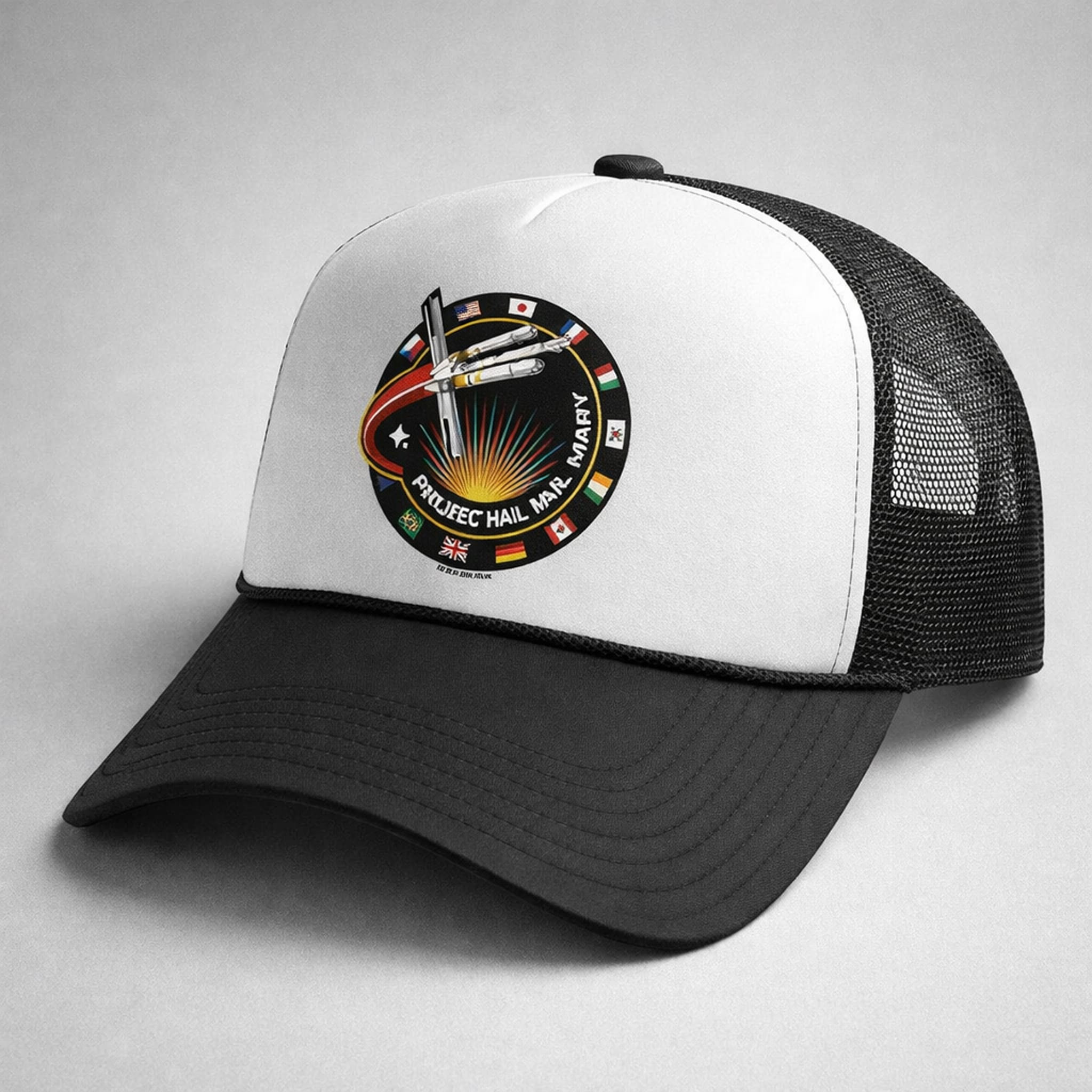 Astrophage Patch Trucker Hat Project Hail Movie Space Fan Gear Gift For Movie Fans