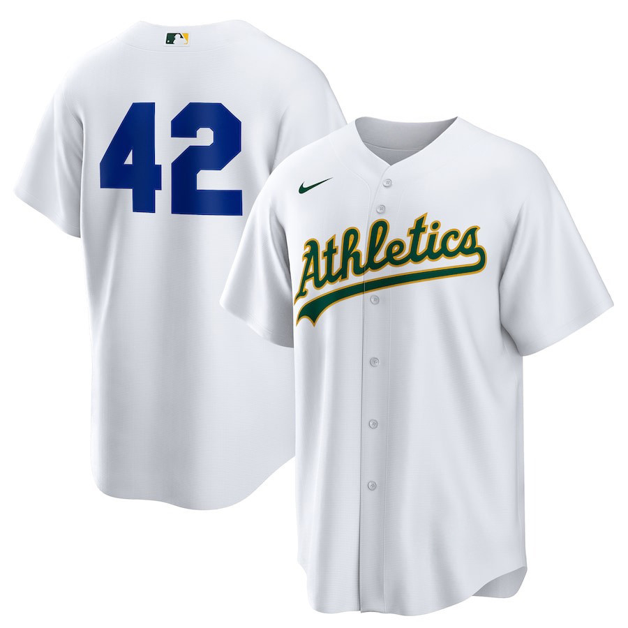 Athletics White Home 2026 Jackie Robinson Day Replica Jersey Cool Baseball Gifts