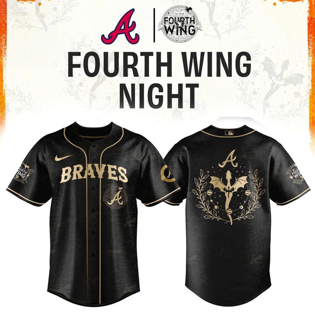 Atlanta Braves Fourth Wings Night 2026 Jersey Atlanta Braves Merch Baseball Team Gift Ideas