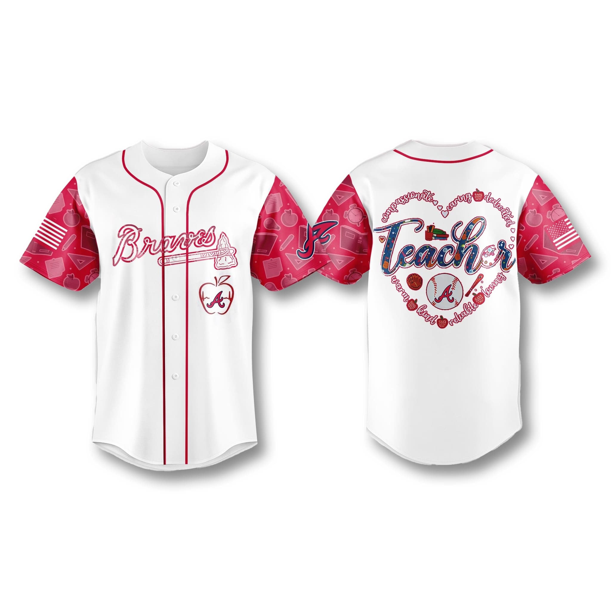 Atlanta Braves Teacher Appreciation 2026 Jersey Braves Merch Gifts For Baseball Lovers