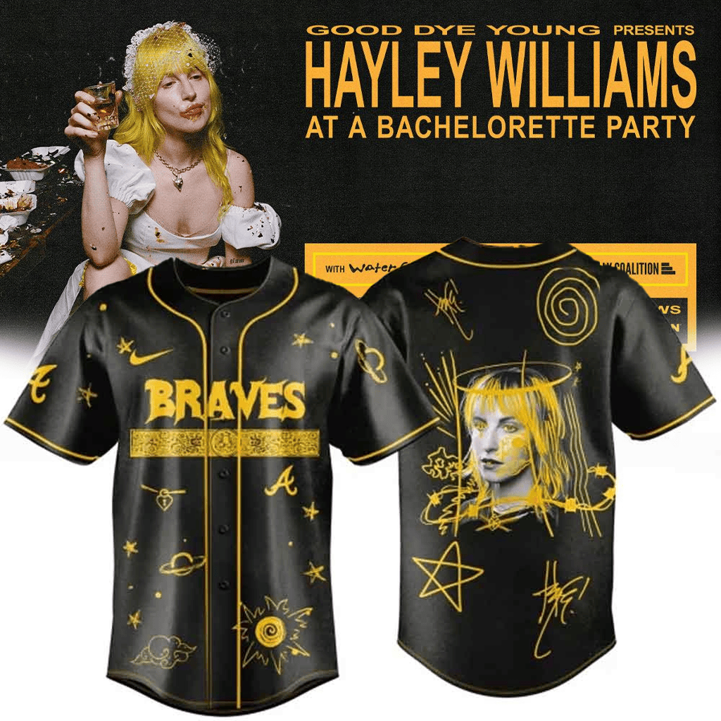 Atlanta Braves x HAYLEY WILLIAMS Bachelorette Party North America Tour Baseball Jersey Fan Gift