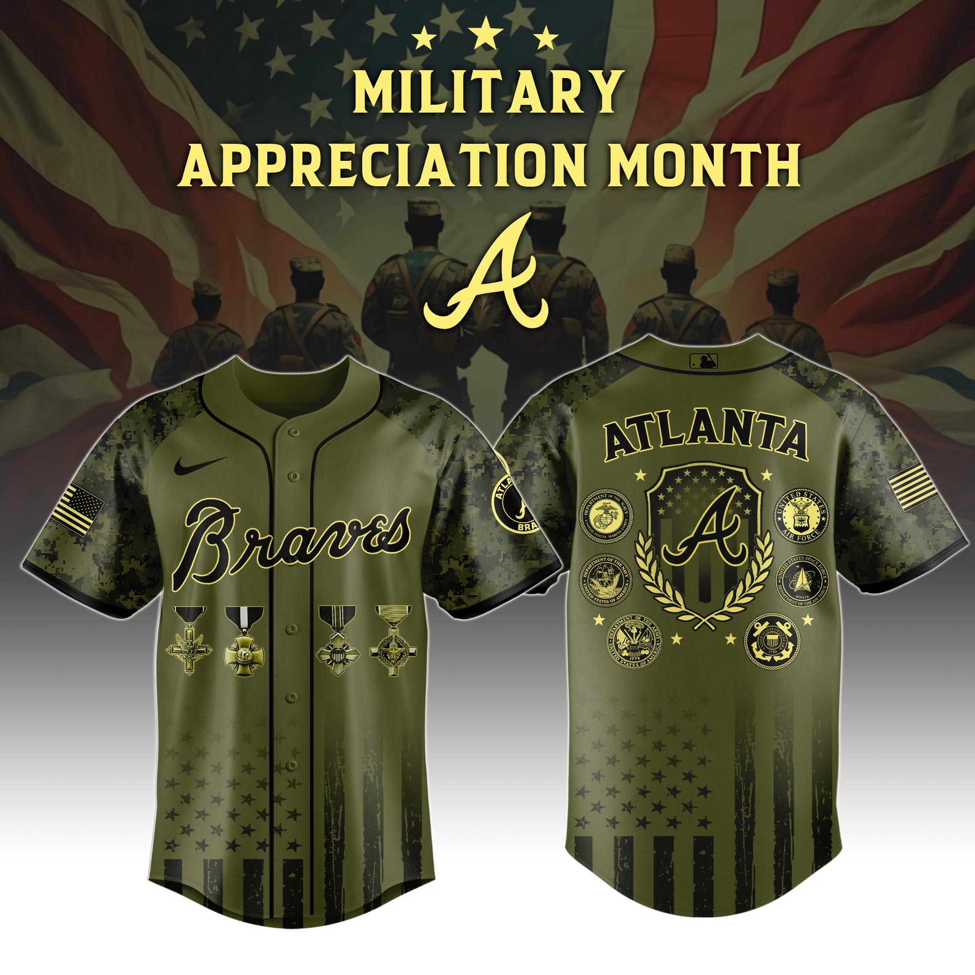 Atlanta Braves x Military Appreciation Month Special Edition Jersey 2026