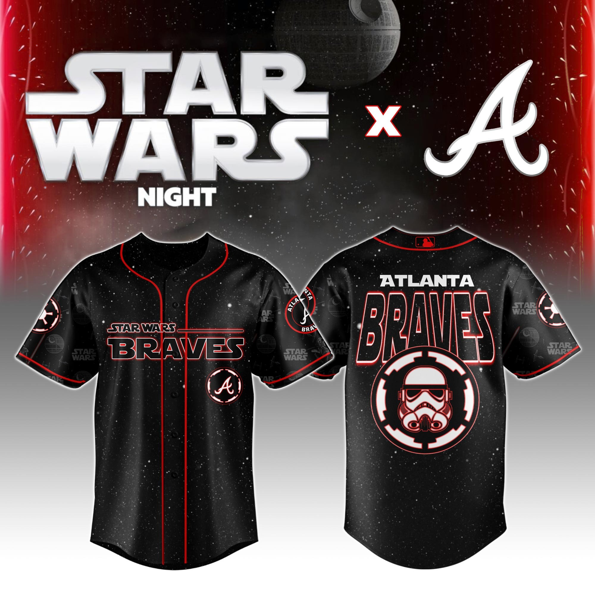 Atlanta Braves x Star Wars Night Jersey 2026 Best Gifts For Baseball Fans