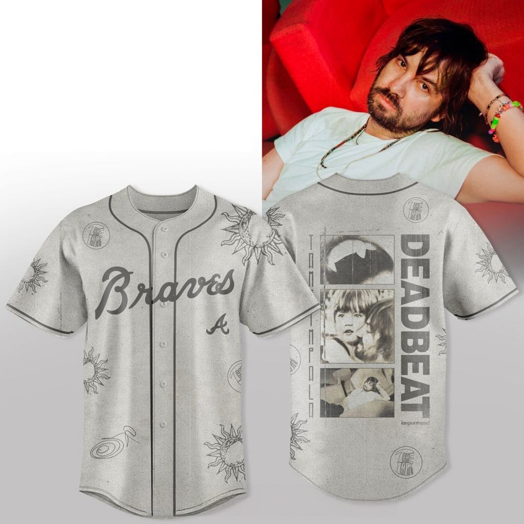 Atlanta Braves X Tame Impala Deadbeat 2026 Tour Jersey Braves Merch Cool Baseball Gifts
