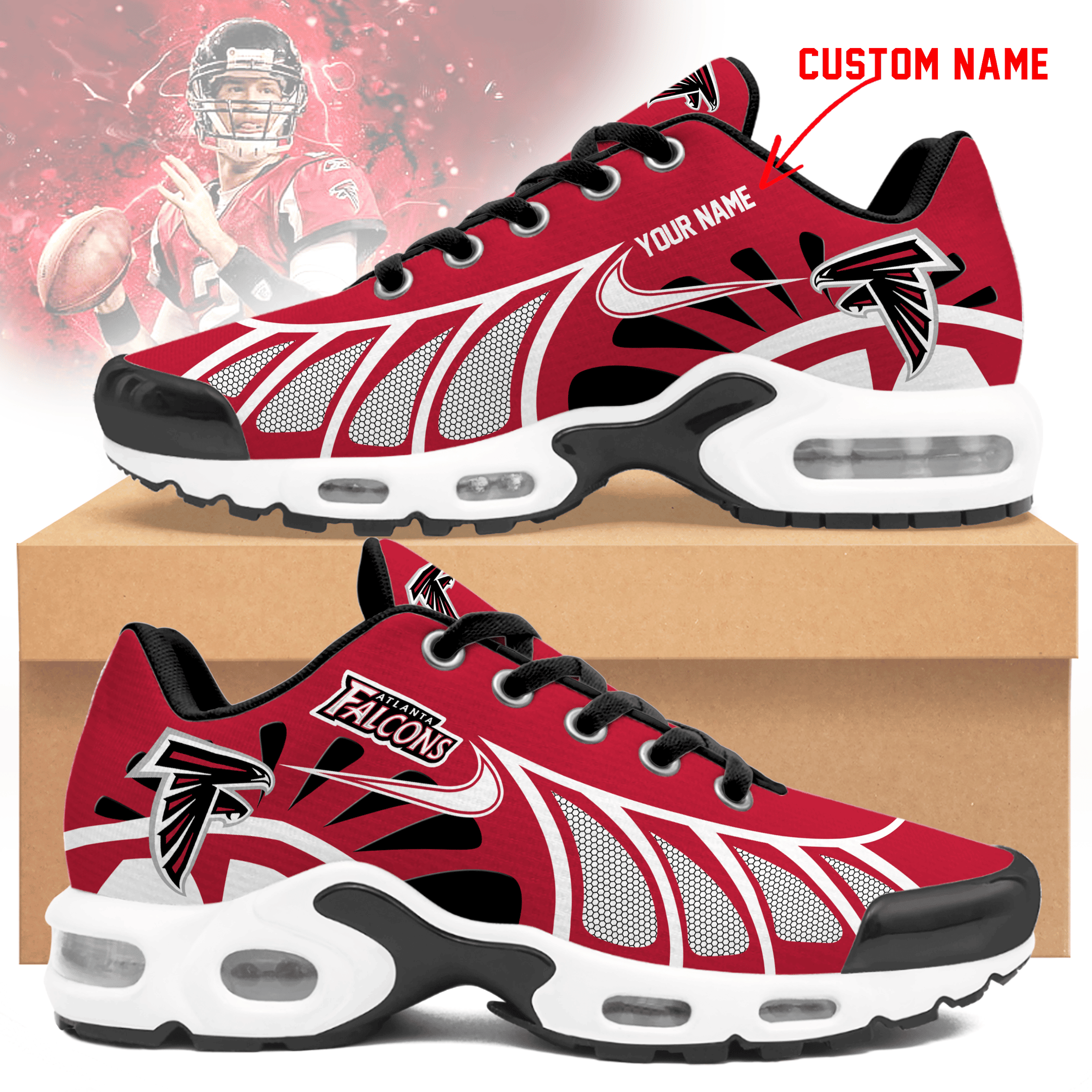 Atlanta Falcons Personalized Air Max Shoes Td 050625