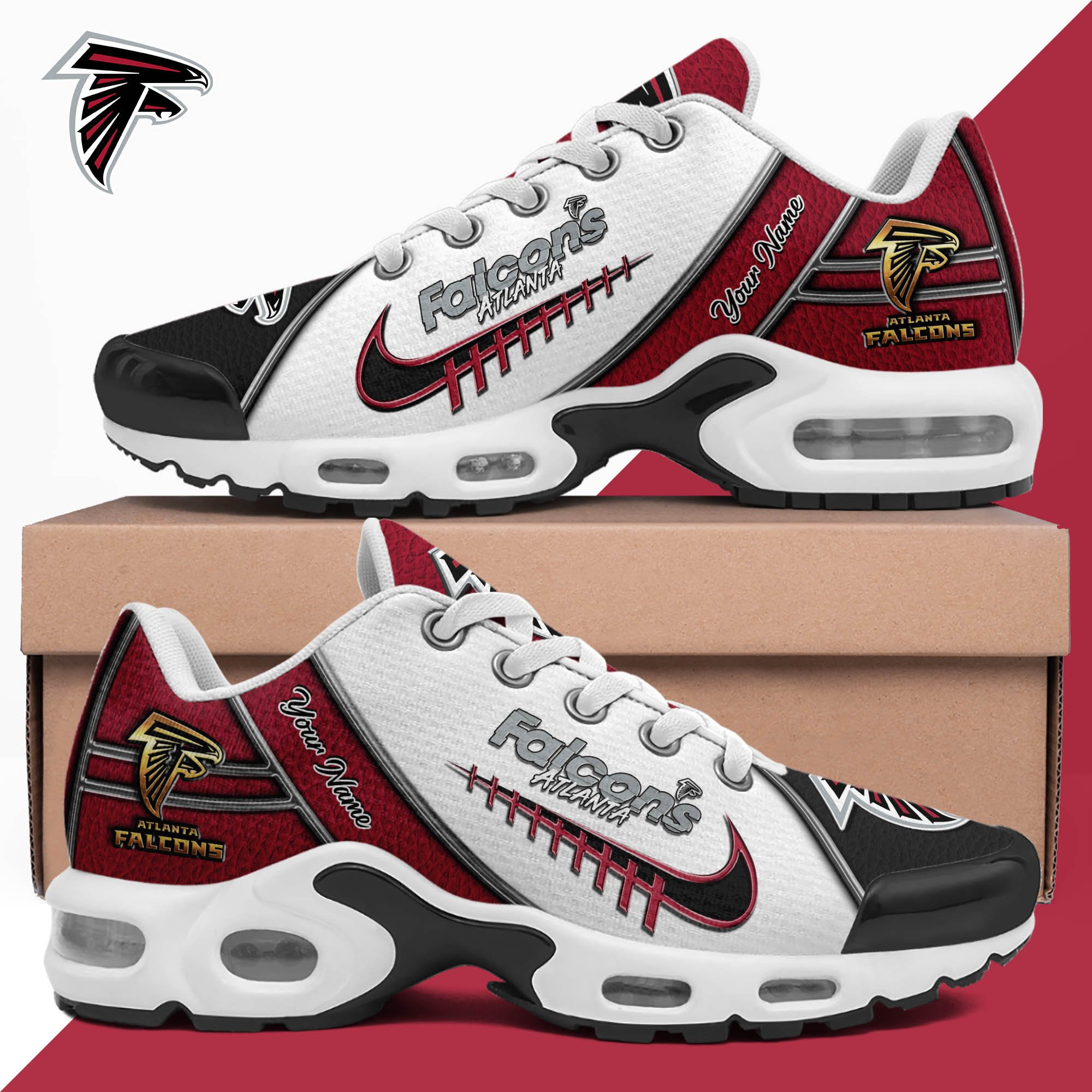 Atlanta Falcons Shoes 2026 Version Custom Your Name, Football Team Shoes 516