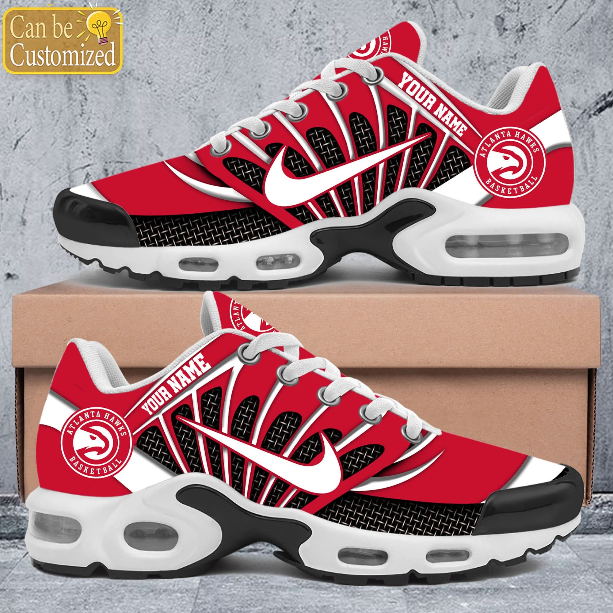 Atlanta Hawks Shoes Personalized Air Max Shoes & Air Cushion Sneakers