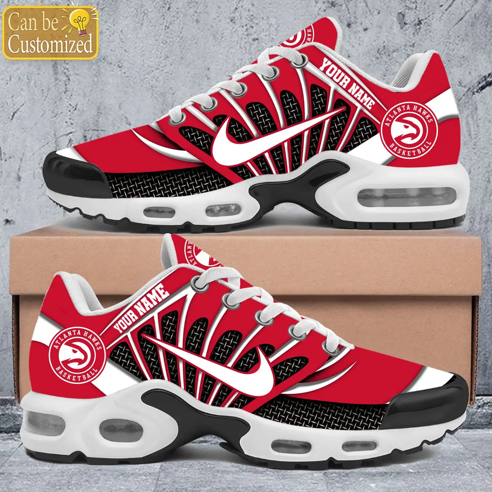Atlanta Hawks Shoes Personalized Air Max Shoes & Air Cushion Sneakers