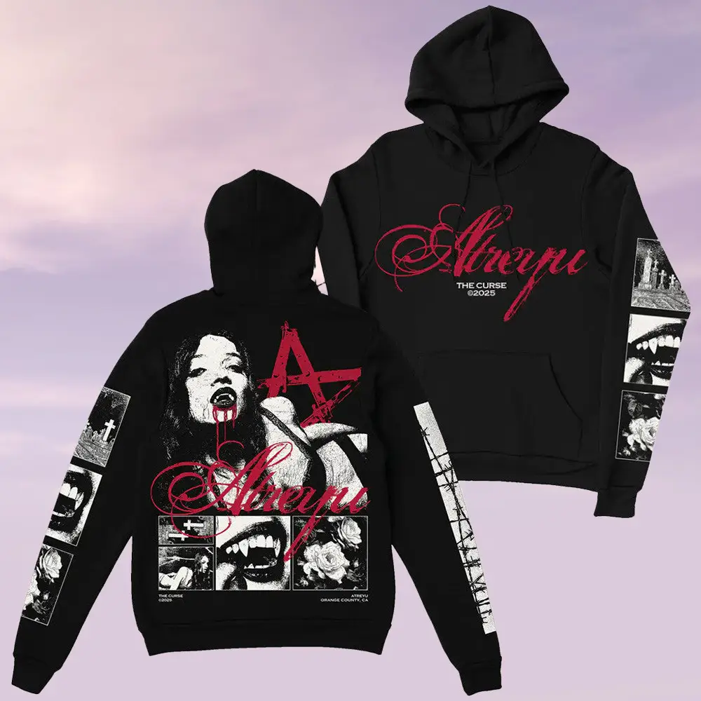 Atreyu Merch The Curse 2025 Hoodie Cool Clothes Gift Ideas For Best Friends