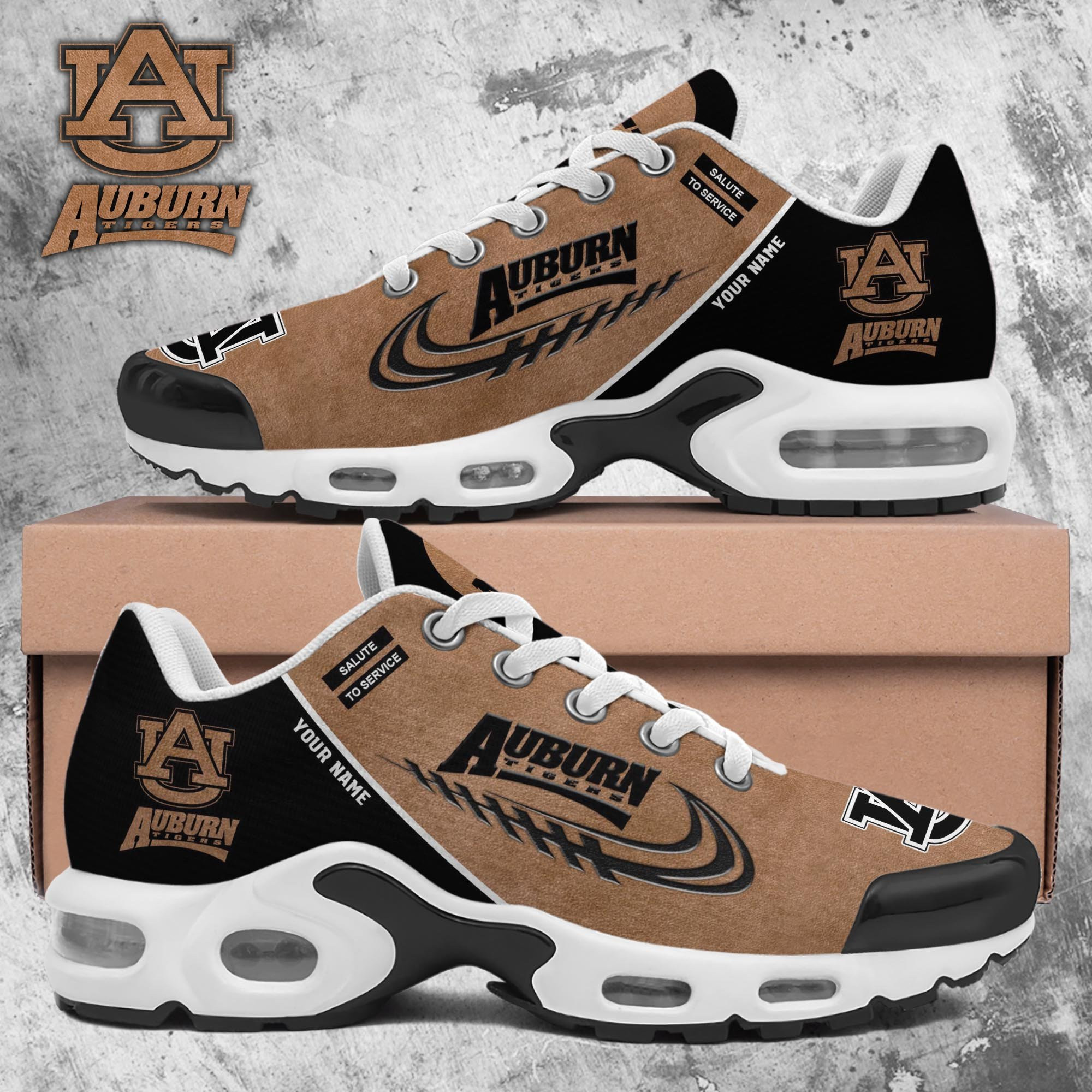 Auburn Tigers Shoes 2026 Version Custom Name, Shoes For Football Fans, Fan Gifts Ph637