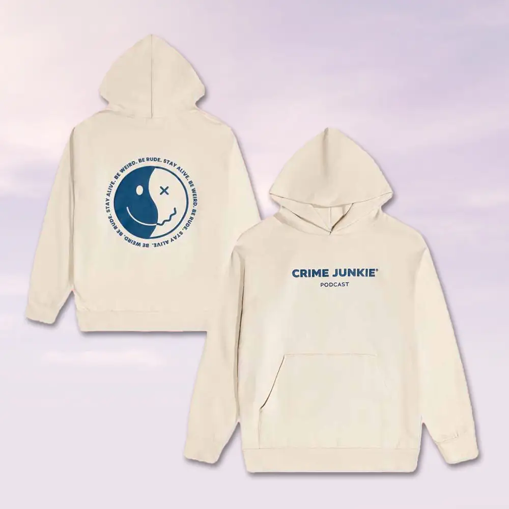 Audiochuck Merch Hoodie Crime Junkie Bwbrsa Ivory Clothes Gift Ideas For Him Her