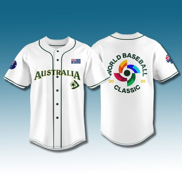 Australia Baseball 2026 World Baseball Classic Jersey WBC Themed Outfit for Son