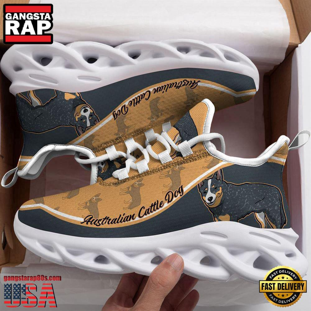 Australian Cattle Dog Dogs Lover Air Max Shoes Air Cushion Sneakers, Running Sneakers