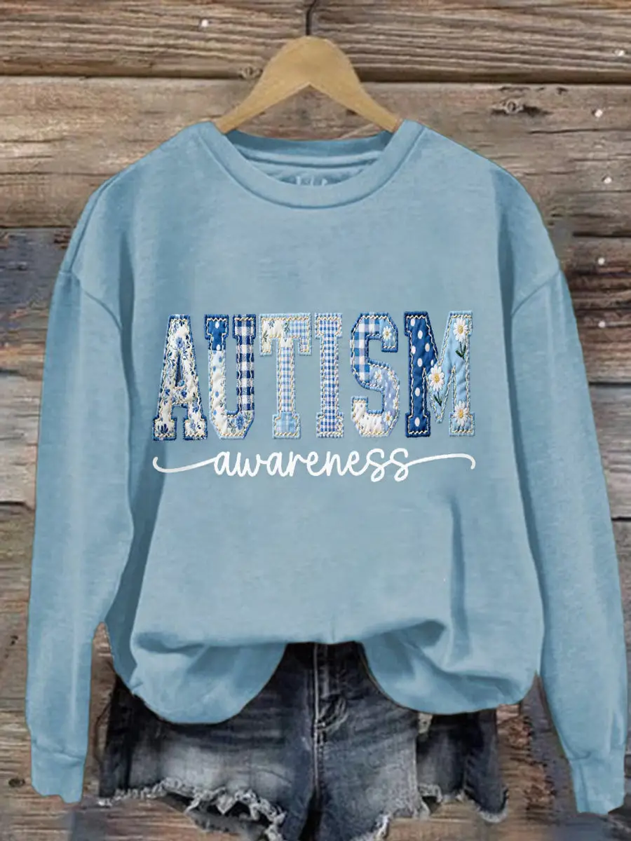 Autism Awareness Sweatshirt Women's Support Autism Awareness Apparel Autism Mom Gifts