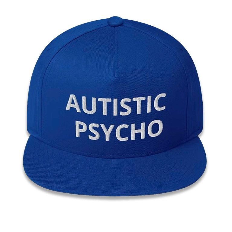 Autistic Psycho Minimalist Snapback Awareness Autistic Merch Gift For Him