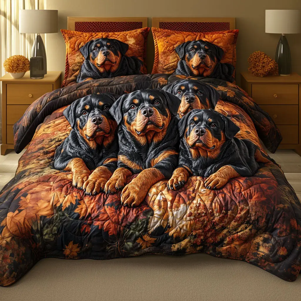 Autumn Bond Quilted Bedding Set Exclusive Bedding Gift Set for Luxury Sleep